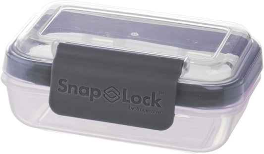 1-Cup Storage Container - Gray, SNL-1006GY Easy-To-Open, Leak-Proof Silicone Seal, Snap-Off Lid, Stackable, BPA FREE