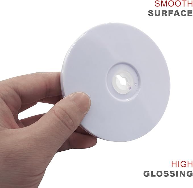 Small Mini Turntable Organizer 4 Inch, White Acrylic Rotating Turntable Platter Swivel Plate Tray for Pantry Cabinet Spice Rack Cake Table Makeup