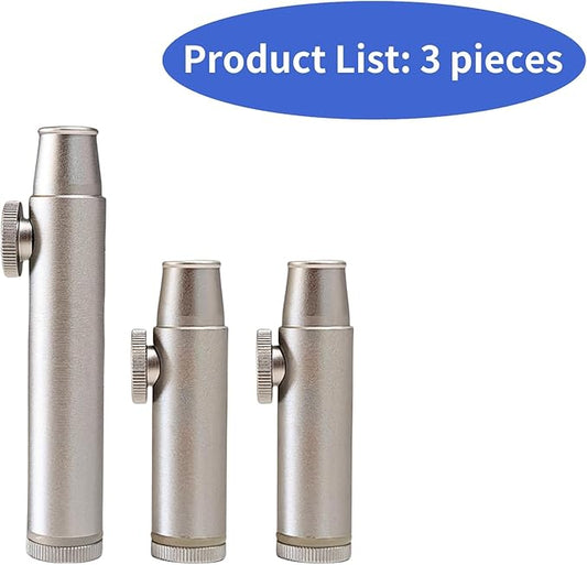 Kitchen Spice Racks Spice Dispenser Polished Aluminum (3 pieces)