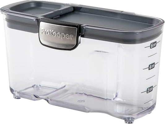 Progressive International ProKeeper+ 1.5-quart Small Cereal Keeper Multipurpose Airtight Stackable Food Storage Container