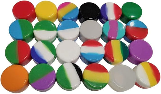 5ml Lots Silicone Container Box 18 colors 100pcs
