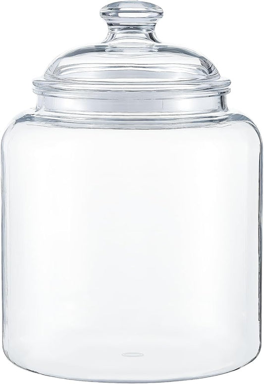 Acrylic Airtight Cookie Jar Apothecary Jar with Lid,Ideal Food Storage Jar Pantry Canister Decorative Storage canisters Jar with lids for Kitchen,Home,Bathroom,Wedding Decor,101OZ