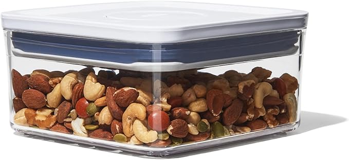 OXO Good Grips POP Container - Airtight Food Storage - Big Square Mini 1.1 Qt Ideal for tea bags, baking supplies, nuts or snacks