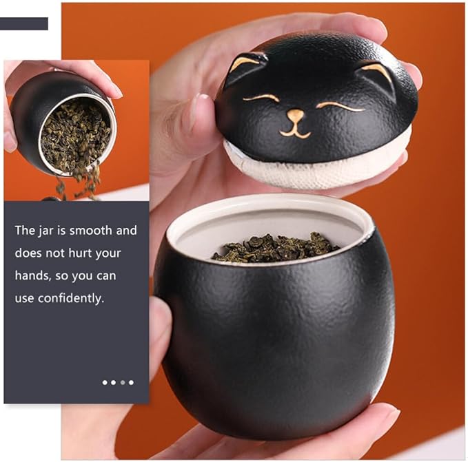 Luxshiny Ceramic Jar - Dried Fruit & Cookie Jar, Food Storage Containers, Effortless Travel