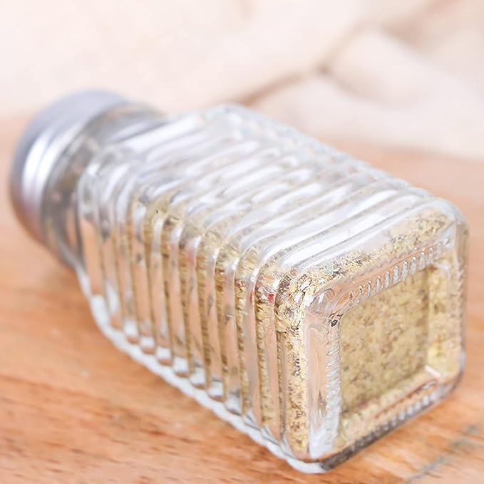 WUWEOT 30 Pack Salt and Pepper Shakers, 3.3oz Glass Shakers Spice Jar with Metal Lids for Salt, Pepper, Spices, Seasonings, Restaurant & Home Kitchen Supplies