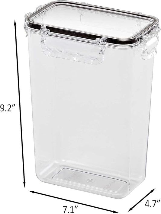 Airtight Food Storage Container With Lid (87.9 oz) BPA-Free | Meal Prep | Microwave, Freezer and Dishwasher Safe | Leak-Proof | Kitchen Fridge Organizer Boxes | lids airtight sealing