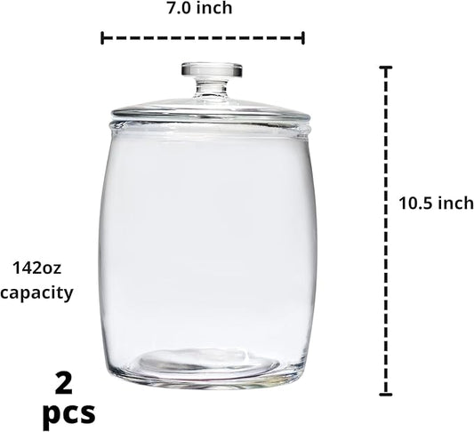10 Strawberry Street Arlo Glass Canister Medium, Set of 2