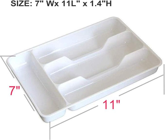LiangTing Pack of 2 Small Silverware Tray,Cutlery Tray, Keeps forks and spoons perfectly stacked