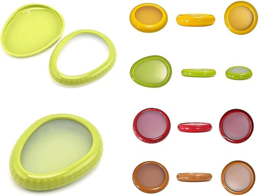Avocado Saver and Onion Storage Set, 4 Pcs Silicone Fruit Vegetable Anti-oxidation Box,Reusable Fridge Fresh Pod Food Storage,Perfect Lemons Tomato Garlic Containers
