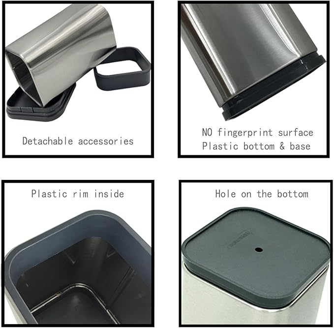2PC Kitchen Utensil Holder Flatware Caddy Stainless Steel