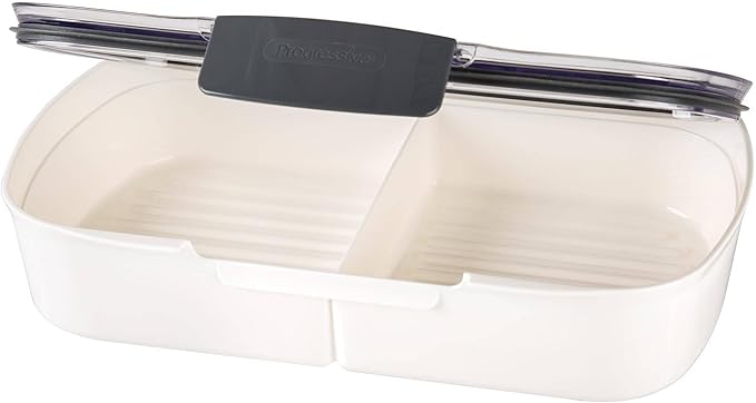 ProKeeper Split Deli Food Storage Container with Air-Tight Silicone Seal and Dry Erase Compatible Lid