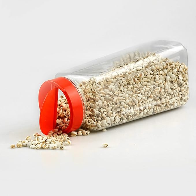 Yopay 8 Pack Large Spice Jar, 32oz Seasoning Shaker, Plastic Spice Container Bottle with Red Dual Shake Lid for Storing Herbs, Powders, General Use Storage Containers