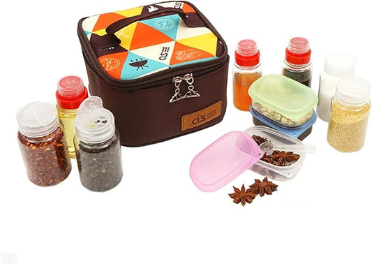 10 Pcs PET Plastic Spice Jars Moisture Proof Condiment Container with Lid - Camping Picnic Outdoor Kitchen Spice Shaker Seasoning Organizer Bottle for Storing Herb Salt Sugar Pepper Spices
