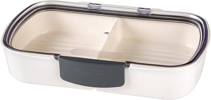 ProKeeper Split Deli Food Storage Container with Air-Tight Silicone Seal and Dry Erase Compatible Lid