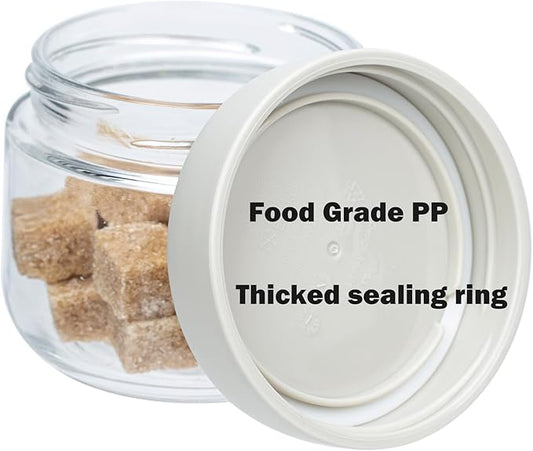 3Pack Overnight Oats Containers with Lids,10oz Glass Jar with Scew Lid,Salad Dressing Fruit Veggies Sauce Snacks Meal Prep Food Containers,Spice Jars,Wide Mouth Storage Containers