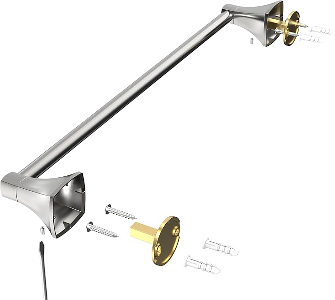 18 Inch Brushed Nickel Towel Bar Towel Rack for Bathroom Kitchen Hand Towel Holder Dish Cloths Hanger SUS304 Stainless Steel Rustproof Wall Mount