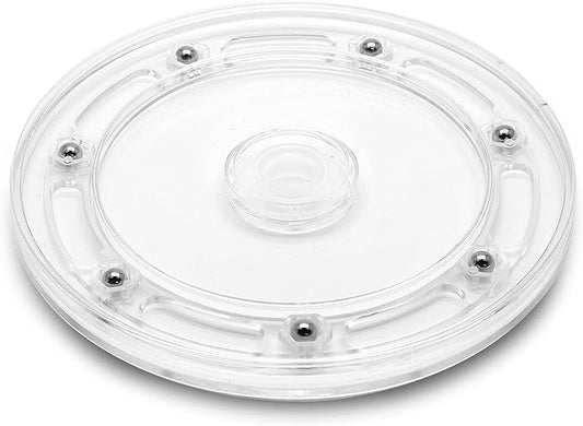 6 Inch Acrylic Turntable Organizer, Clear 360 Degree Rotation Round Turntable for Kitchen Pantry Table Countertop Cabinet Decorating