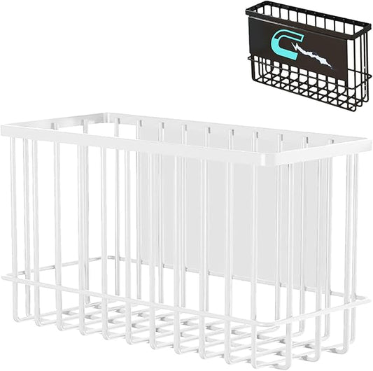 Magnetic Spice Rack for Refrigerator, Large Metal Magnetic Spice Rack for Kitchen Organization and Storage, Moveable Spice Organizer for Refrigerator and Any Other Metal Surface