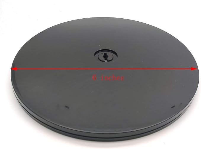 Acrylic Lazy Suzan,2-Pack,Susenya 6 inches Lazy Susan Turntable Organization for Pantry, Countertop, Shelf, Bathroom,Table, Vanity Black