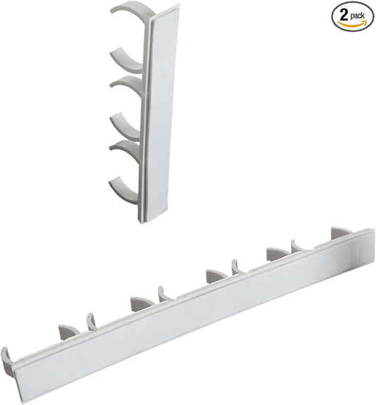 Lavish Home Spice Rack Organizer for Cabinet – 8-Pack Spice Storage Set with Gripper Clip Strips for Kitchen, Countertop and Pantry Organization