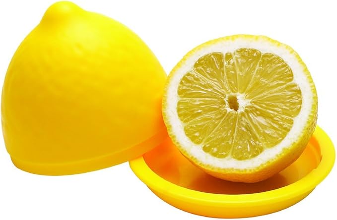 Joie Fresh Pod Lemon Storage Container, Keeps Leftover Half Flavorful and Firm in Fridge, Reusable Kitchen Gadget, BPA Free, Dishwasher Safe