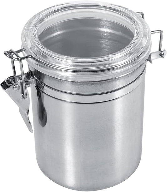 Coffee Canister, 4 Sizes Stainless Steel Kitchen Food Storage Container Bottle Sugar Tea Coffee Beans Canister (large size)