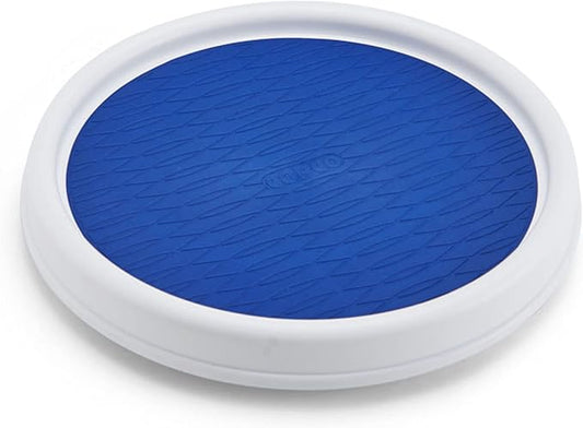 Copco 5224644 9" Turntable Lazy Susan, 9-Inch, White/Blue