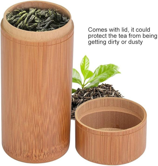 Fdit Portable Tea Canister Travel Food Storage Candy Jar Container Box for Tea Coffee Beans Nuts Spices(M)