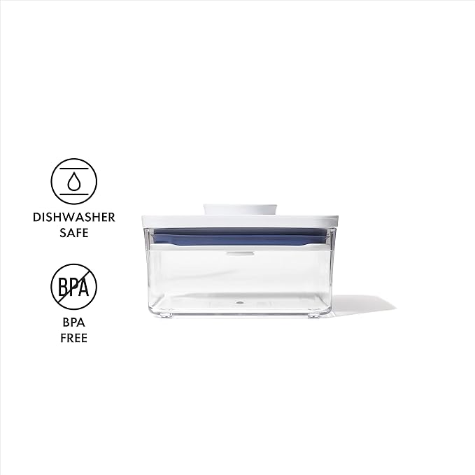 OXO Good Grips POP Container - Airtight Food Storage - Big Square Mini 1.1 Qt Ideal for tea bags, baking supplies, nuts or snacks
