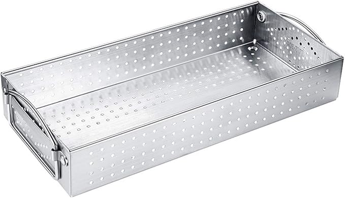 Mesh Cutlery Tray- 1 Compartments 304 Stainless Steel Kitchen Utensil Drawer Organizer/Silverware Storage Kitchen Utensil Flatware Tray - 12.0x5.5X2.0 Inch