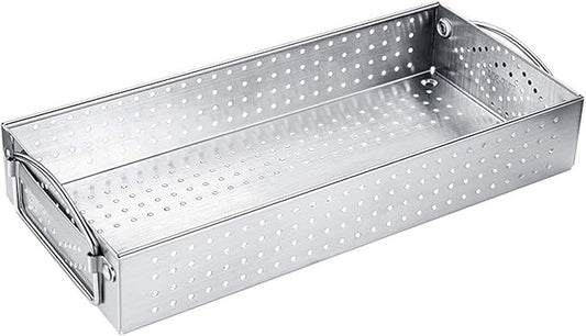 Mesh Cutlery Tray- 1 Compartments 304 Stainless Steel Kitchen Utensil Drawer Organizer/Silverware Storage Kitchen Utensil Flatware Tray - 12.0x5.5X2.0 Inch