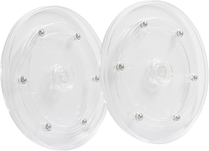 1 Pack 5.9 inch Lazy Susan Turntable - Acrylic Ball Bearing Rotating Tray for Cake, Spice Rack - Perfect for Kitchen Pantry with 360˚Rotation