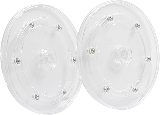1 Pack 5.9 inch Lazy Susan Turntable - Acrylic Ball Bearing Rotating Tray for Cake, Spice Rack - Perfect for Kitchen Pantry with 360˚Rotation