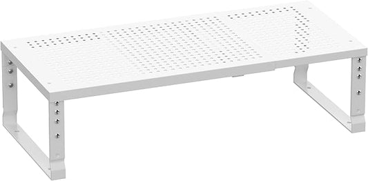 Cabinet Shelf,Expandable Adjustable Stackable Kitchen Organizer,for cabinets, Kitchens, countertops, bathrooms Shelf Organizer(1Pack/White,Large)