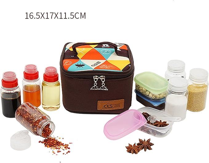 10 Pcs PET Plastic Spice Jars Moisture Proof Condiment Container with Lid - Camping Picnic Outdoor Kitchen Spice Shaker Seasoning Organizer Bottle for Storing Herb Salt Sugar Pepper Spices