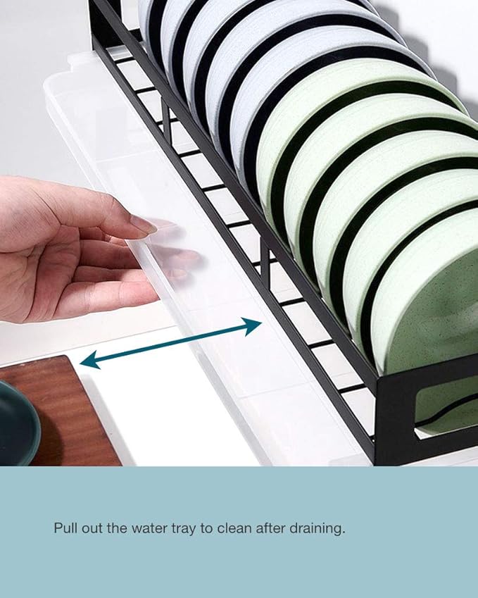 Wall-mounted Kitchen Organizer Set - Plate Rack, Bowl Rack, Pot Lid Holder/Cutting Board Holder, Knife Rack, Spice Rack, Utensil Holder. Choose Your Own Combination.