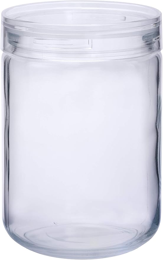 星硝(Seisho) Cellarmate 221121 L1 Storage Container, Glass Canister, 40.6 fl oz (1,300 ml), Charmy Clear, Made in Japan