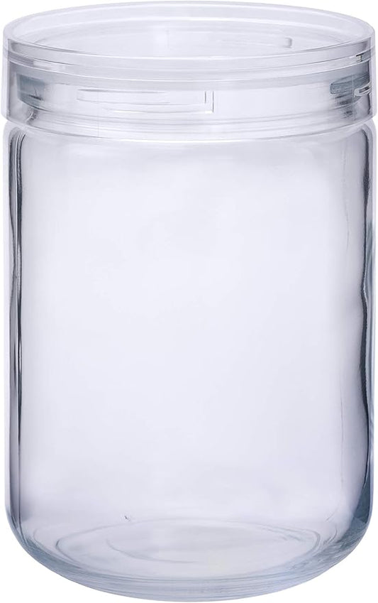 星硝(Seisho) Cellarmate 221121 L1 Storage Container, Glass Canister, 40.6 fl oz (1,300 ml), Charmy Clear, Made in Japan