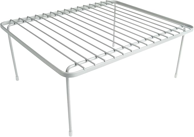 Kitchen Spaces Shelf Rack, Cabinet Storage Rack, Kitchen Organizer, Durable Stainless Steel, Gray