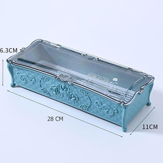 Utensil Organizer for Kitchen Drawers: Silverware Organizer Kitchen Drawer Organizer with Lid Cooking Utensil Tray Cutlery Silverware Flatware Holder for Forks(Random Color)