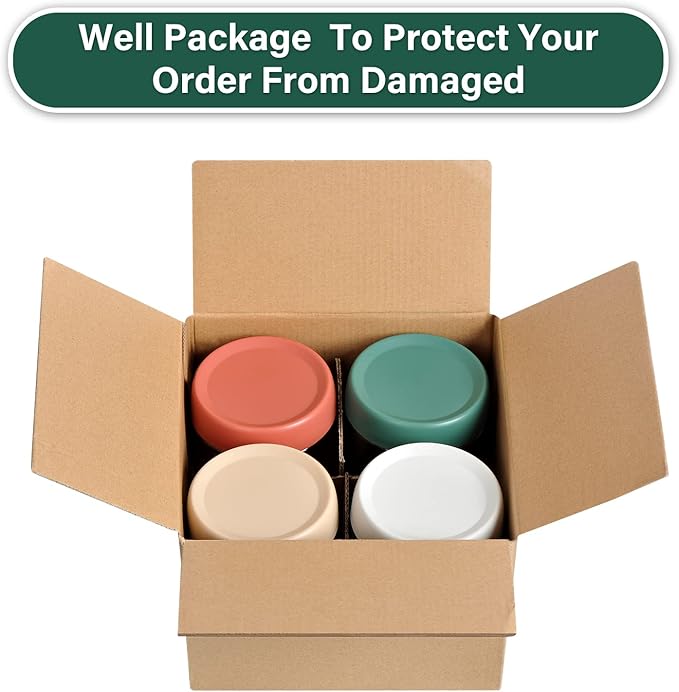 4-Pack 10oz Small Glass Jars with Lids Overnight Oats Meal Prep Salad Food Cereal Snacks Containers Pudding Yogurt Storage Airtight