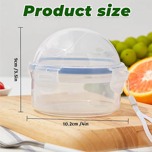 4 Pack Onion Storage Containers, Portable Fruit and Vegetable Savers Storage Containers, Onion Storage Keeper Containers for Fridge, Reusable Onion Holder Organizer for Tomato Lemon Apple