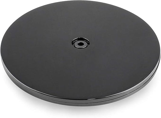 Black Turntable Organizer 8 Inch, Acrylic Rotating Turntable Platter Swivel Plate Tray for Pantry Cabinet Spice Rack Cake Table Makeup