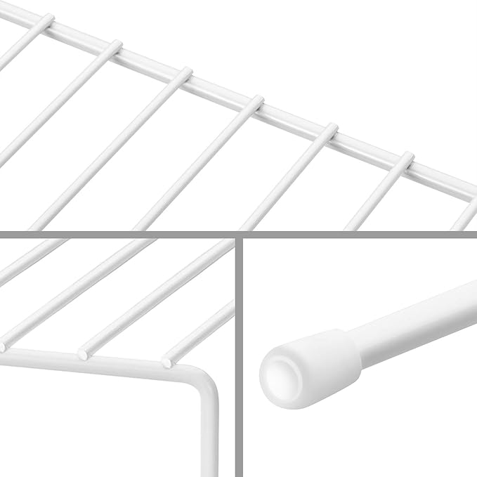 Kitchen Cupboard Organiser [2 Pack], Kitchen Cupboard Storage Shelf Rack