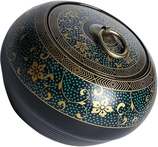 Tea Cup Tea Canister Exquisite Oriental Ceramic Food Storage Jar Canister Loose Tea Tin Tea Storage Jar Tea Tea Canister Coffee Canister Coffee Jar Spices Nuts Storage Tea Cups