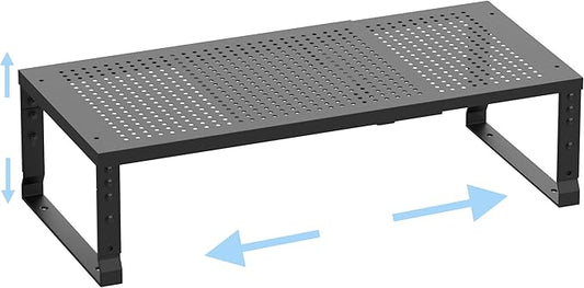 Cabinet Shelf,Expandable Adjustable Stackable Kitchen Organizer,for cabinets, Kitchens, countertops, bathrooms Shelf Organizer(1Pack/Black,Large)