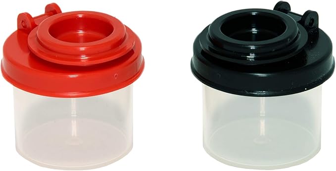 Salt and Pepper Shakers Moisture Proof Set Perfect to go Camping Picnic Outdoors Kitchen Lunch Boxes Travel Spice Set Clear with Black Lids Plastic Airtight Spice Jar Dispenser (5 mini)