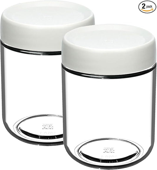 2 Pack Glass Jars with Screw Lids for Salad Dressing, 16oz Overnight Oats, Condiment Sauce, Baby Food Kids Snacks, Meal Prep Container, Canning Spice Wide Mouth Leak Proof Storage Airtight Containers
