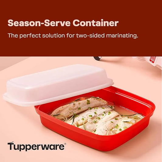 Tupperware Season-Serve Marinating Container, Dishwasher Safe and BPA Free Container (2.9 L/12.5 Cups)