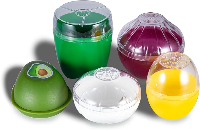Ortarco Lemon Keeper Lemon Saver Lemon Storage Containers Reusable Lemon Holder Organizer